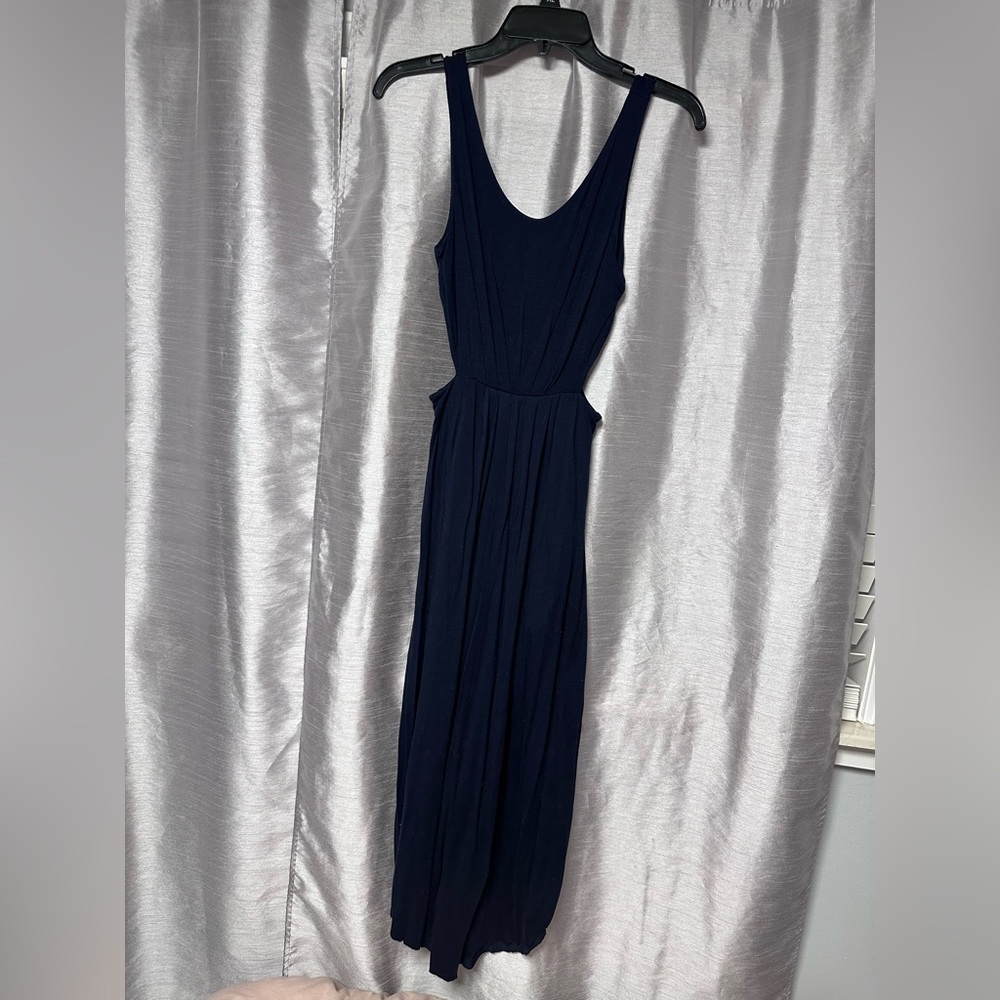 Dark blue summer dress